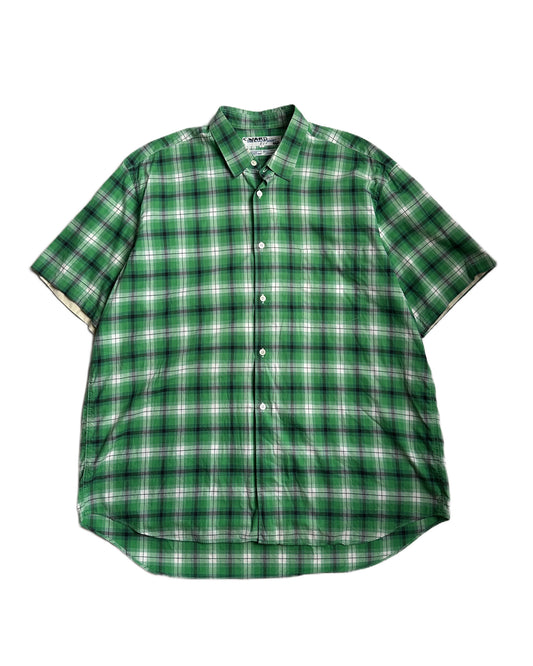 Comme des Garcons SHIRT Check Short Sleeve Button Up Shirt