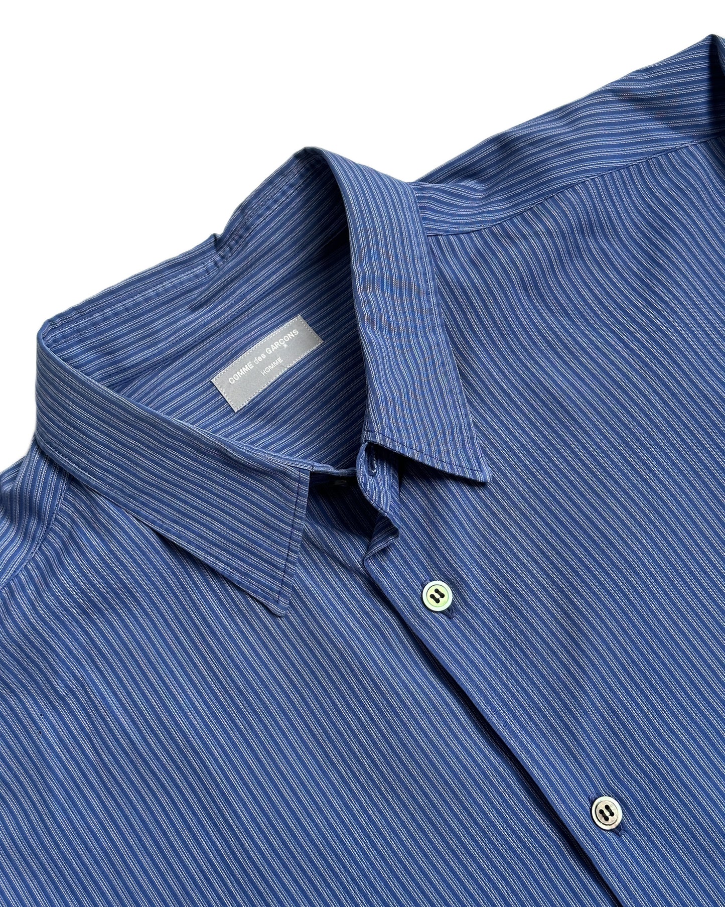 Comme des Garcons Homme Striped Oversized Button Up Shirt