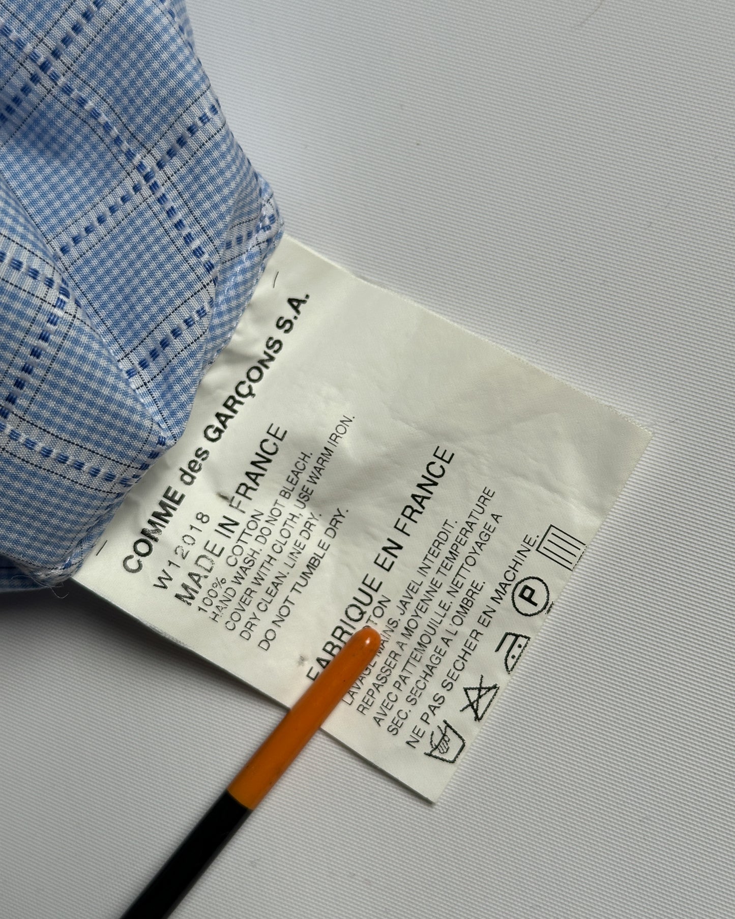 Comme des Garcons SHIRT Check Button Up Shirt