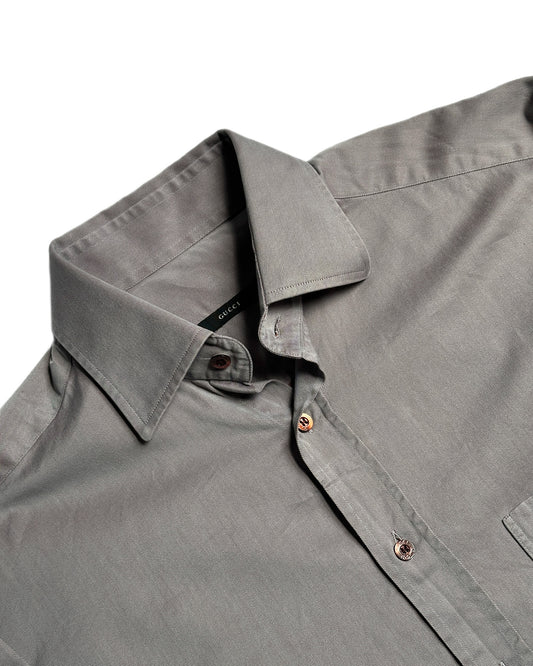 Gucci by Tom Ford Iridescent Button Up Shirt