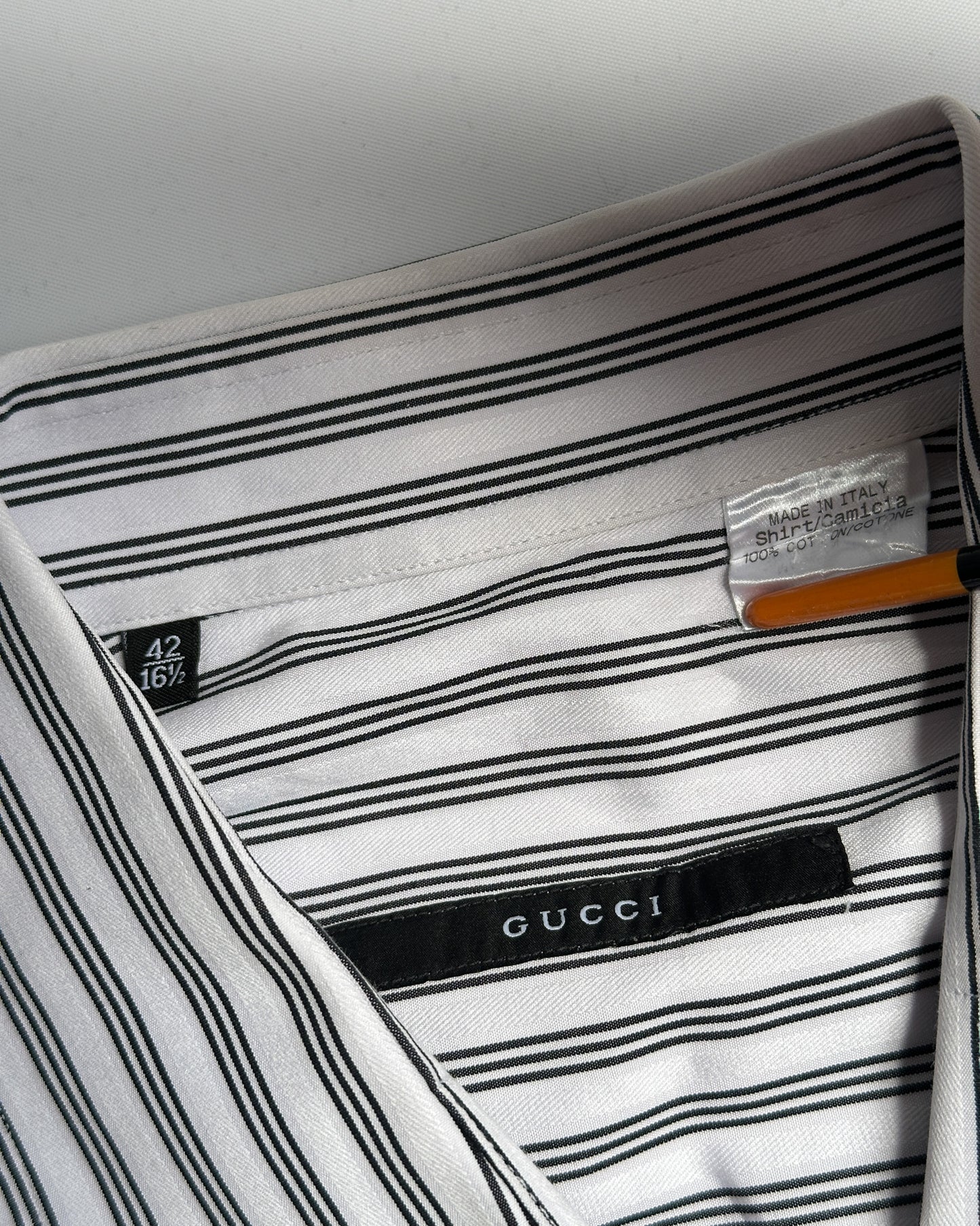 Gucci by Tom Ford Striped Button Up Shirt