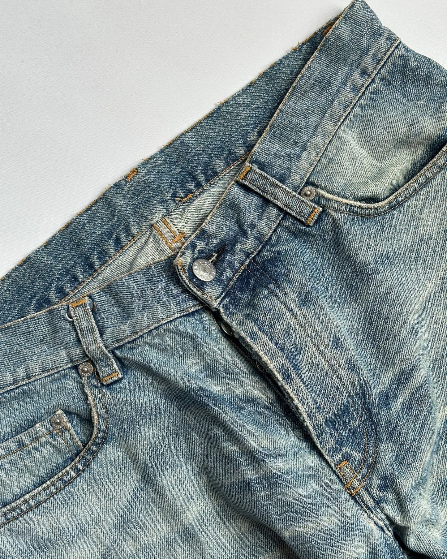 Helmut Lang Sanded Bootcut Jeans