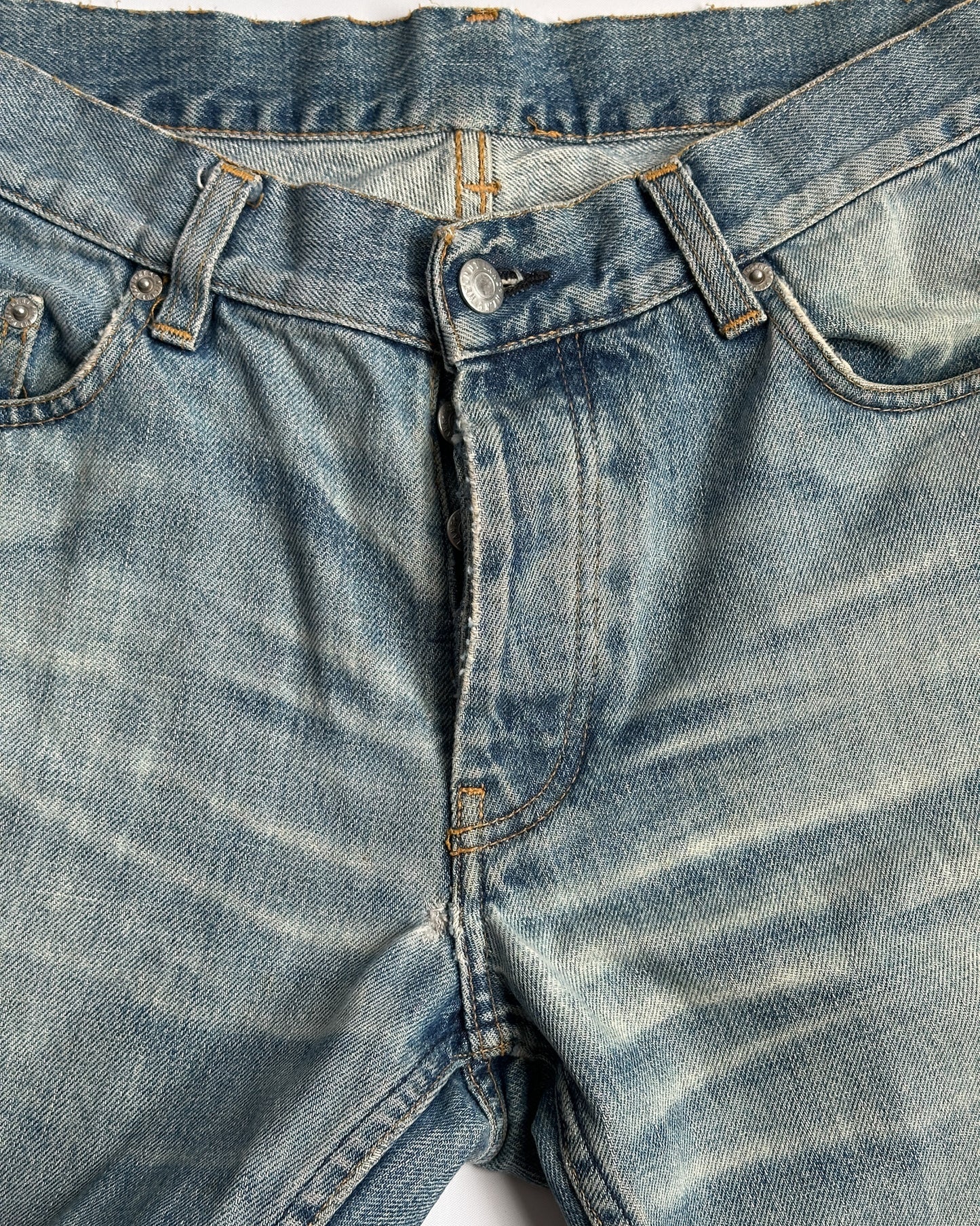 Helmut Lang Sanded Bootcut Jeans