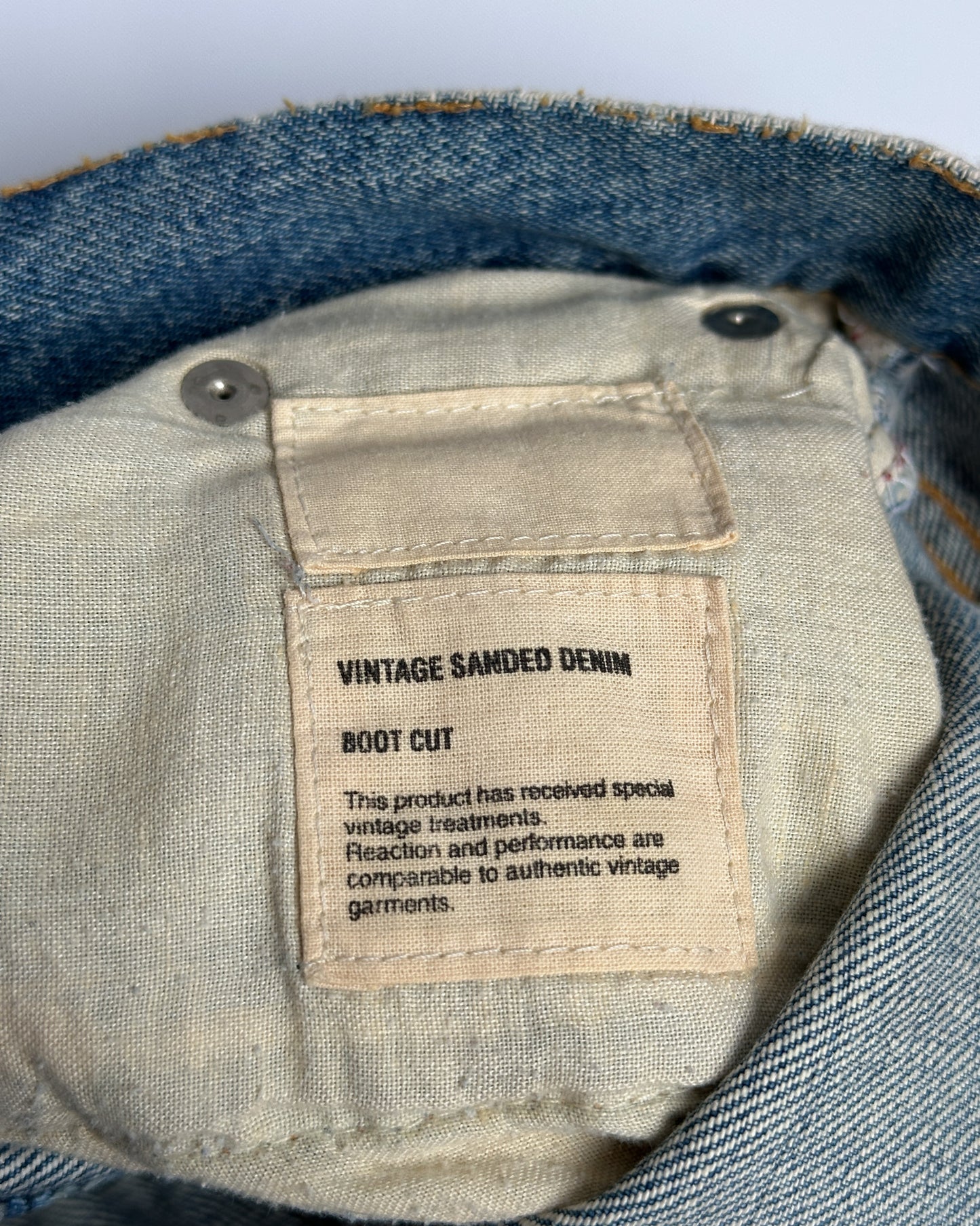 Helmut Lang Sanded Bootcut Jeans
