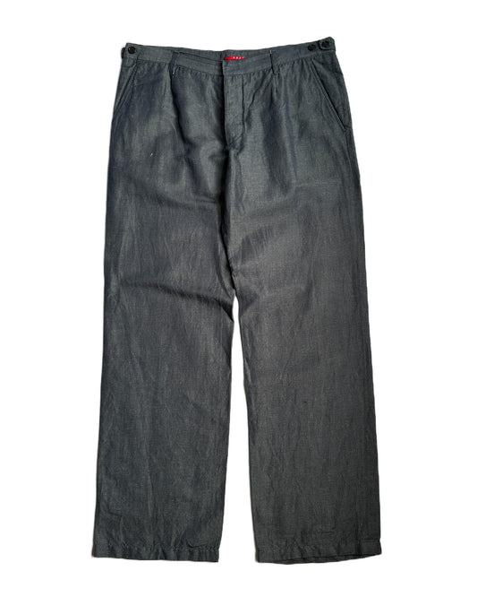 Prada Sport Wide Linen Pants