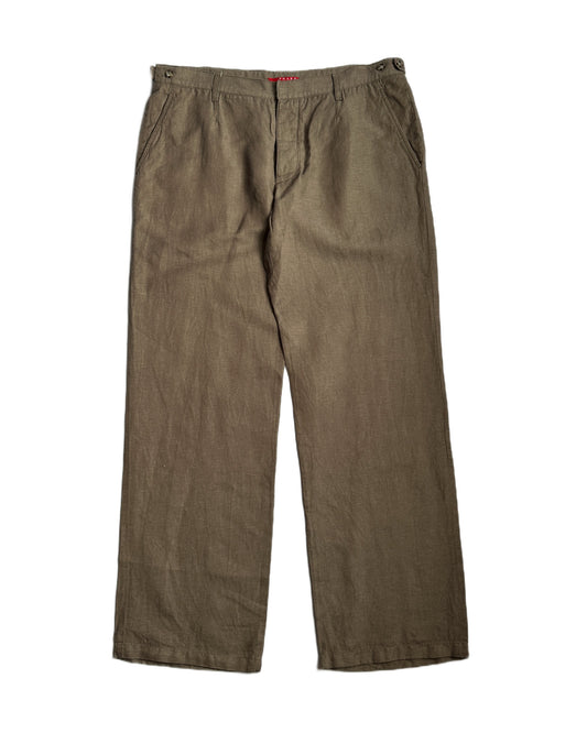 Prada Sport Wide Linen Pants