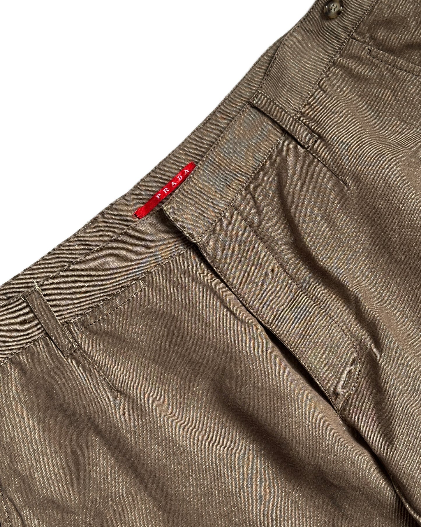 Prada Sport Wide Linen Pants