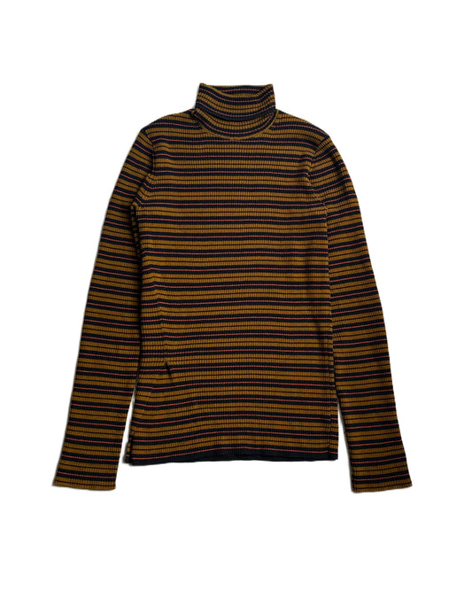 Dries Van Moten Merino Wool Striped Turtleneck