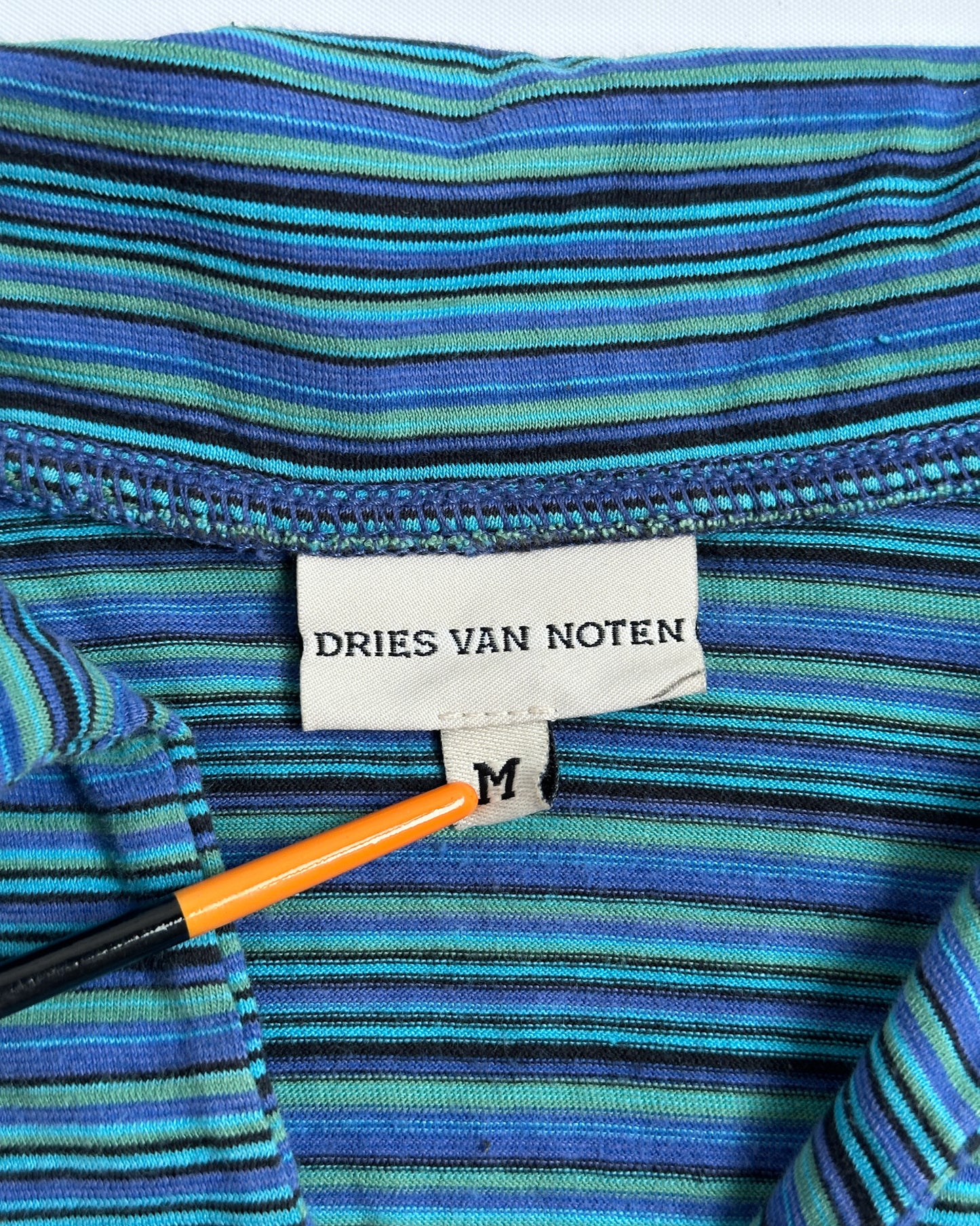 Vintage Dries Van Noten Striped Polo