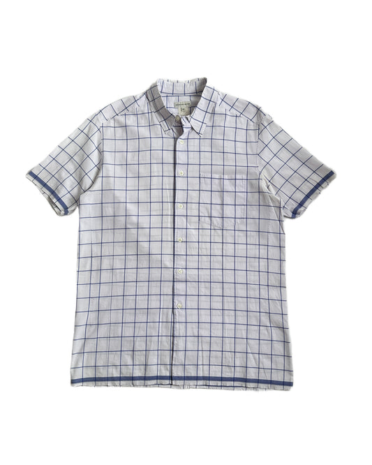Vintage Dries Van Noten Check Short Sleeve Button Up Shirt