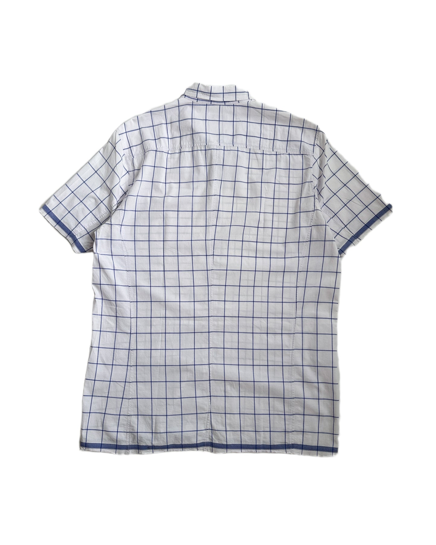 Vintage Dries Van Noten Check Short Sleeve Button Up Shirt