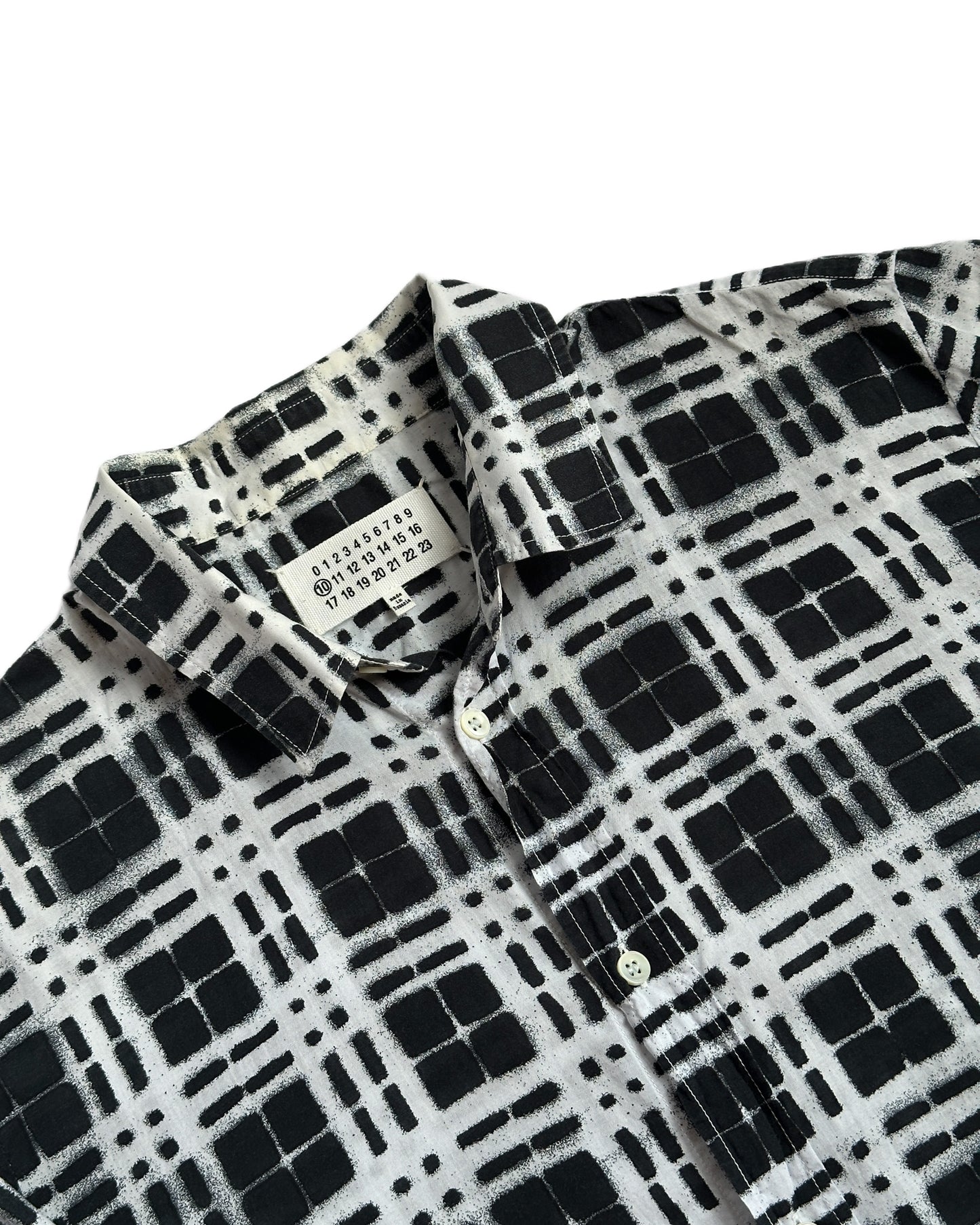 Maison Margiela Abstract Textured Button Up Shirt