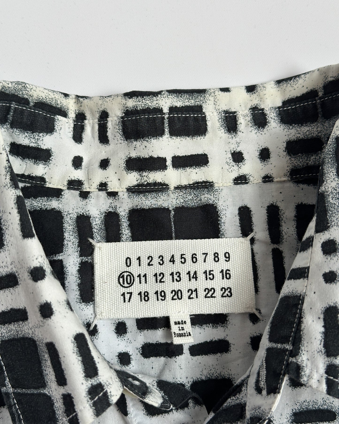 Maison Margiela Abstract Textured Button Up Shirt